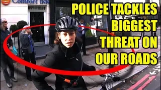 Cyclist Told Off By Police (for Jumping the Lights)