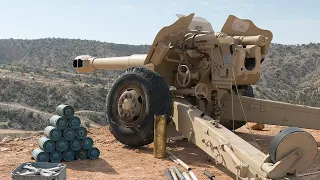 Стрельба 152-мм пушки-гаубицы М1955 (Д-20)/Shooting 152-mm howitzer gun M1955 (D-20)