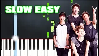 5 Seconds of Summer - Teeth Slow Easy Piano (Anyone Can Play)