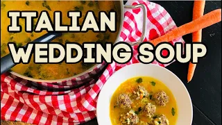ITALIAN WEDDING SOUP WITH JUICY MEATBALLS  RECIPE | Courteney's Kitchen