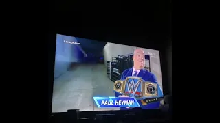 Paul Heyman waiting for Roman Reigns.