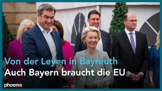 Bayern: Pressekonferenz von CSU-Chef Söder mit EU-Kommissionspräsidentin Ursula von der Leyen