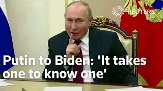 'It takes one to know one': Putin on Biden killer remark