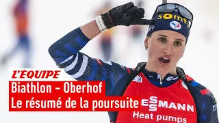 Biathlon 2023/24 - Julia Simon remporte la poursuite d'Oberhof devant Justine Braisaz-Bouchet