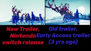 Totally Accurate Battle Simulator Trailer comparison. (Nintendo switch port vs Early access release)