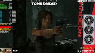 Rise Of The Tomb Raider Very High Settings 8K | RX 7900 XTX | R7 5800X 3D