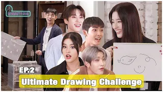 ULTIMATE DRAWING CHALLENGE 🎨 w/ THE BOYZ, JINJIN, Eric Nam, NANCY, and LIZA | HWAITING S4 E2