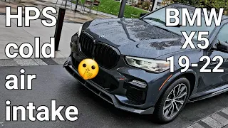 BMW X5 (19-22) HPS performance air Intake install