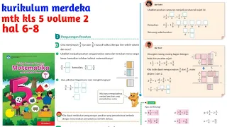 Matematika kelas 5 volume 2 halaman 6,7,8 kurikulum merdeka