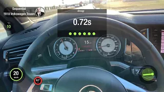 VW Touareg 2019 340hp 0-100 acceleration, Dragy. Разгон