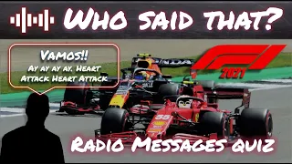 Who said that? | 30 Formula 1 2021 Radio Messages Quiz