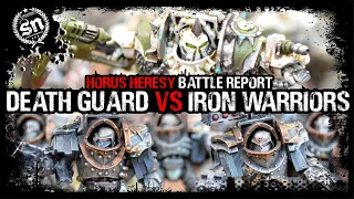 Death Guard vs Iron Warriors - Horus Heresy (Battle Report)