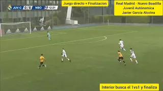 Real Madrid - Nuevo Boadilla: Juego directo desde saque de puerta hasta finalización