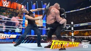 Roman Reigns vs Brock Lesnar vs Dean Ambrose FULL MATCH Review