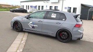 465HP Volkswagen Golf 8 GTI Clubsport 45 Jahre - Exhaust Sounds & Drag Racing!