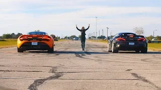 McLaren 720S vs 600LT Drag Race