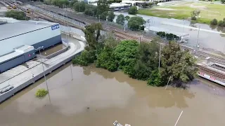 Beenleigh Train Station / Marketplace Flooding 28/2/2022