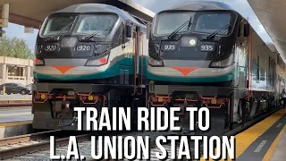 Train Trip on Metrolink to L.A. Union Station! FT. Union Station Tour