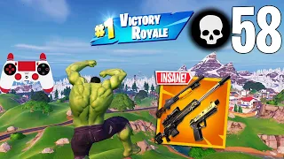 58 Elimination Solo Vs Squads Gameplay Wins (Fortnite Chapter 5 PS4 Controller)