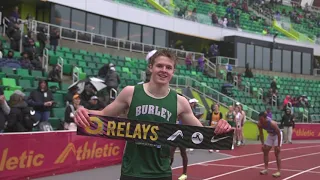 Gatlin Bair Smashes Oregon Relays 200m Meet Record In The Rain