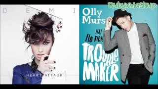 Demi Lovato vs. Olly Murs ft Flo Rida - Heart Attack vs. Troublemaker (Mashup)