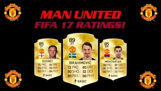 FIFA 17 Manchester United Ratings Prefictions Ft. Ibrahimović, Rooney and Mkhitaryan