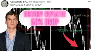 Dr. Michael Burry's Latest Stock Market Cryptic Tweet DECODED! 50% DROP IMMINENT?
