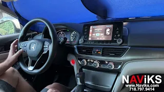 2018+ Honda Accord LX NAViKS Apple CarPlay + Android Auto (Wired & Wireless) Use OEM MIC OEM Buttons