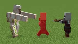 what if iron golem attacks villager in front of pillager?