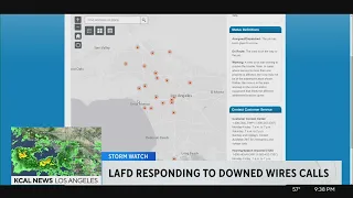 Multiple downed wires calls being made throughout L.A. County