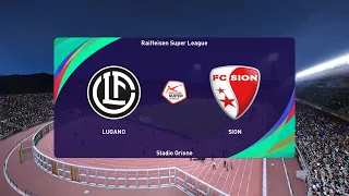 PES 2021 | Lugano vs FC Sion - Switzerland Super League | 03/10/2020 | 1080p 60FPS