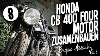 Einen Motorradmotor zusammenbauen  Teil 8 - Honda CB 400 Four - Engine Assembly Part 8