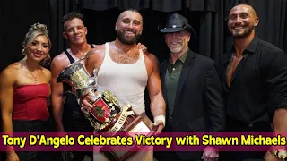 Tony D'Angelo Celebrates Heritage Cup Victory with Shawn Michaels After WWE NXT