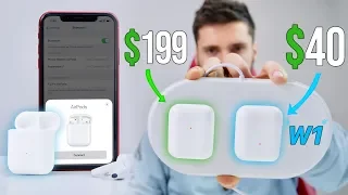 New PERFECT Fake AirPods 2 use W1 Pairing!!? $40 W1TF