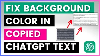 How To Fix Background Color In Copied ChatGPT Text?