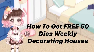 Love Nikki - How To Get FREE 50 Diamonds Weekly by Decorating Houses