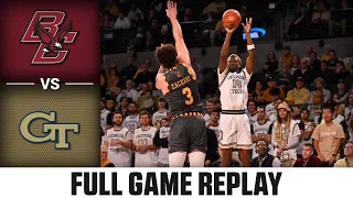 Boston College vs. Georgia Tech Full Game Replay | 2023-24 ACC Men’s Basketball