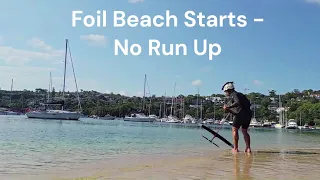 Full Footage of Foil Beach Starts No Runup Including All the Flops