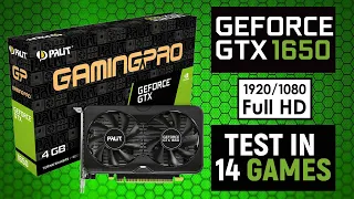 Palit GTX 1650 - Test in 14 games (i5 8500) - 1080p