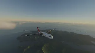 MSFS Full Flight from Bora Bora to Papeete Tahiti Faa'a(NTTB - NTAA) 4K ATR72-600