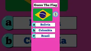 🚩 GUESS the 5 FLAGS in 5 SECONDS! (Guess The Flag QUIZ) - Short