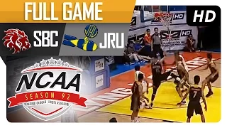 SBC vs JRU | Full Game - 4th Quarter | NCAA 92 - September 6, 2016