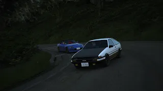 Fujiwara Ae86 X God Hand S2000 Touge Battle