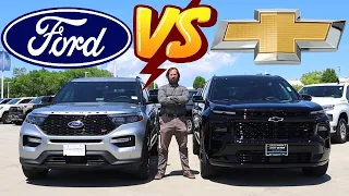 2024 Chevy Traverse RS vs 2024 Ford Explorer ST: Which American SUV Is Best?