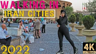 Walking in Tehran Streets 2022 - Iran Cities Walking Tour - Iran Travel Vlog 4k - تهران