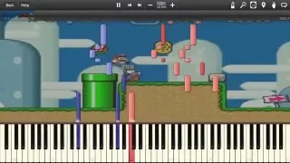 Super Mario World Medley Strings (Synthesia Piano Tutorial)