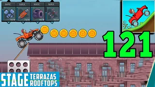 Hill Climb Racing - MONSTER TRUCK in ROOFTOPS - Gameplay Walkthrough Part 121(Android,iOS)