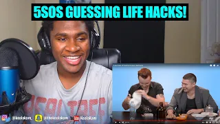 Reacting To 5 Seconds of Summer Guess Life Hacks!