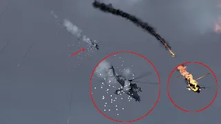 Russian MI-24P was shot down by a direct hit from MANPADS - ARMA 3: Milsim
