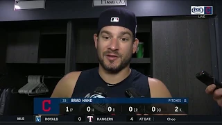 Brad Hand shares his secret to staying sharp | INDIANS-WHITE SOX POSTGAME